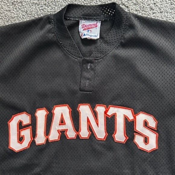 MLB Giants Pullover Embroidered Shirt - Size L - Majestic Diamond Collection GUC - Picture 4 of 6
